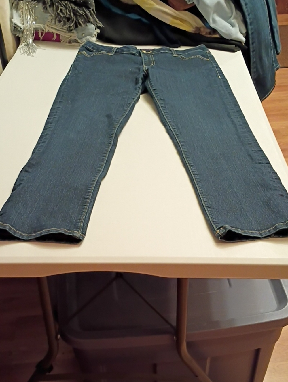 kate spade Dark Blue Bootcut Jeans with Contrast Stitching